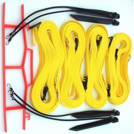 HOME COURT Home Court 17AYS Yellow 1-inch Adjustable Web Courtlines 17AYS